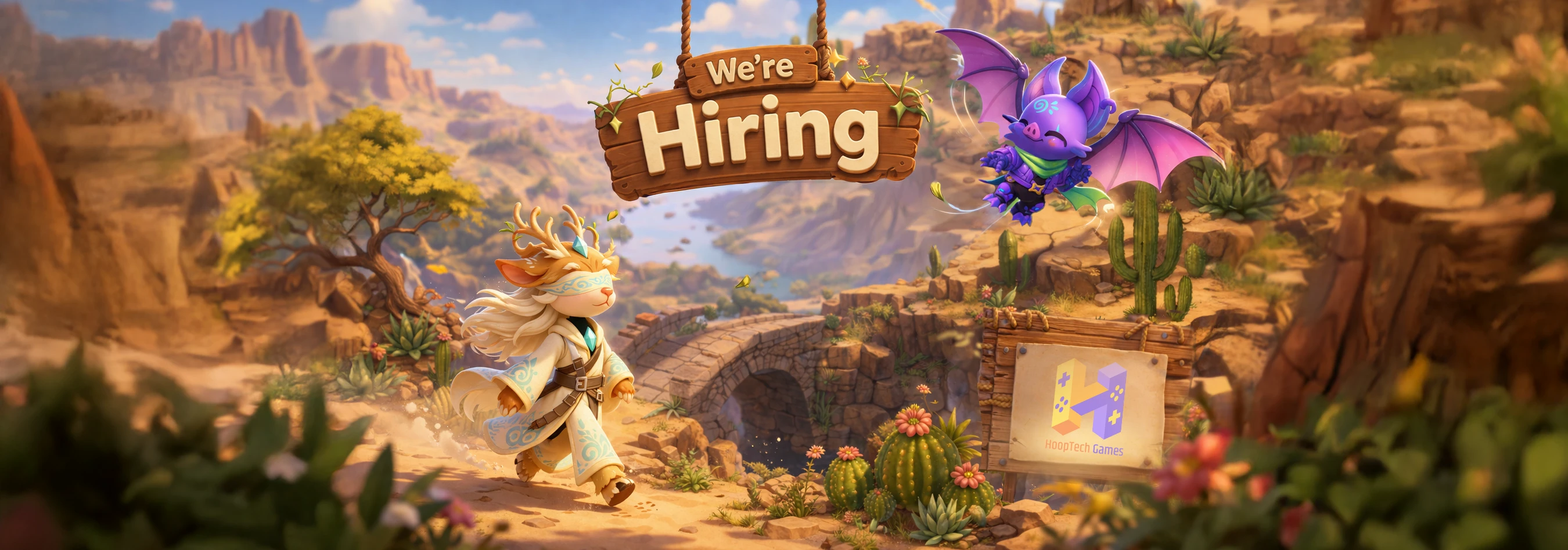 HoopTech Games hiring banner